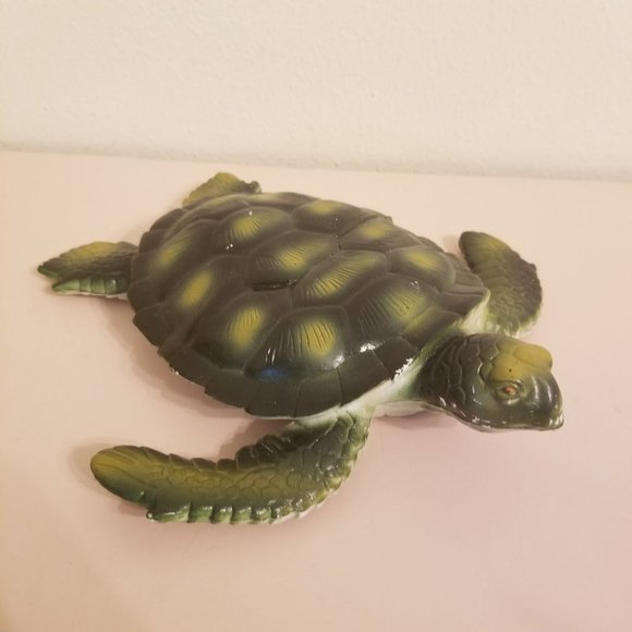 Lot of 9 Plastic Vintage Heavy Duty Animals Wolf Elephant Giraffe Anteater Tiger - Picture 11 of 15